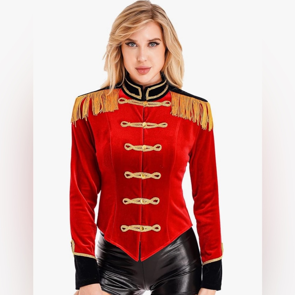 Red ringmaster costume jacket size medium